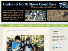Tablet Screenshot of coolumcoastcare.org.au